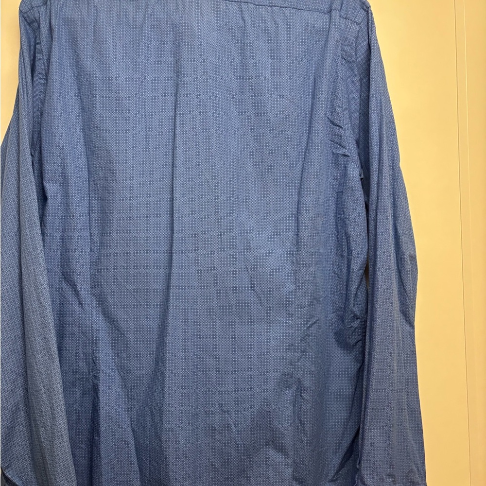 Express Light Blue Patterned Shirt - Picture 2 of 3